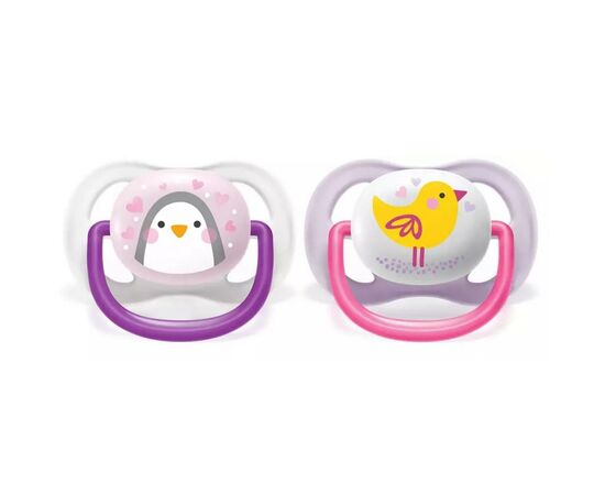 Пустушка Philips AVENT Ultra Air Animal для дівчат, 0-6 міс (SCF080/06)