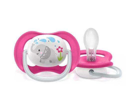 Пустышка Philips AVENT Ultra Air Animal для девочек 6-18 мес (SCF080/08), изображение 2 Пустышка Philips AVENT Ultra Air Animal для девочек 6-18 мес (SCF080/08), изображение 2