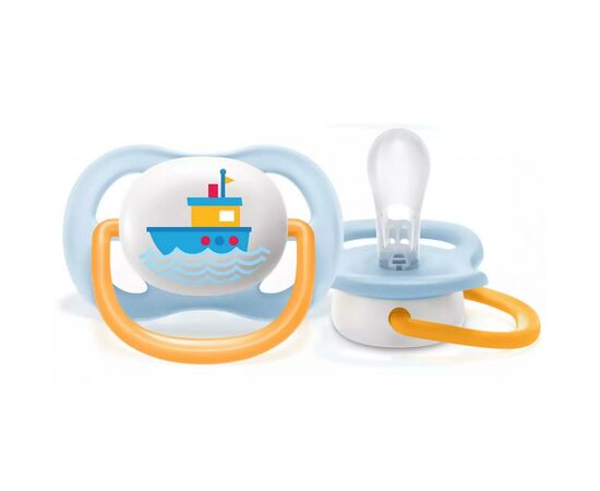 Пустышка Philips AVENT Ultra Air I love... для мальчиков 0-6 мес (SCF080/01), изображение 3 Пустышка Philips AVENT Ultra Air I love... для мальчиков 0-6 мес (SCF080/01), изображение 3