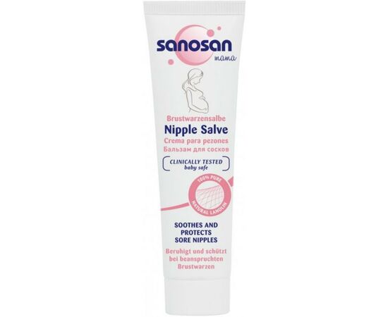 Косметика для мам Sanosan Mama Крем для сосков ланолиновый, 30 мл (4003583207237)
