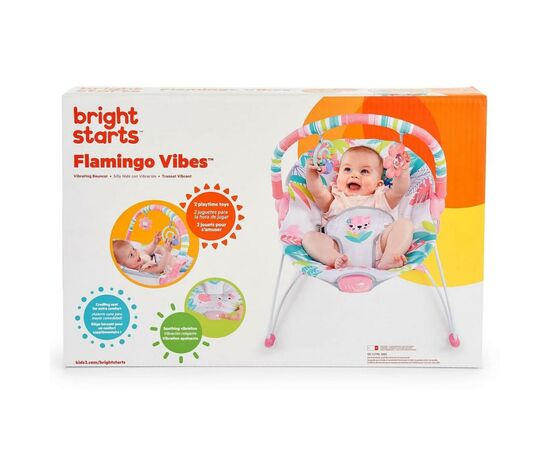 Кресло-качалка Bright Starts Flamingo Vibes (12228), изображение 5 Кресло-качалка Bright Starts Flamingo Vibes (12228), изображение 5