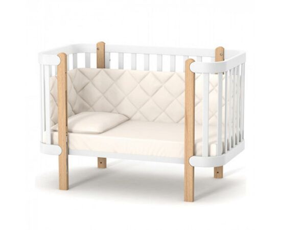 Ліжечко Верес Monaco біло-букове (05.3.1.21.15), зображення 3 Ліжечко Верес Monaco біло-букове (05.3.1.21.15), зображення 3