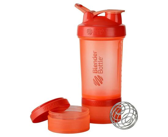 Шейкер спортивный BlenderBottle ProStak 650ml с 2-мя контейнерами Coral (PS 22oz Coral), изображение 3 Шейкер спортивный BlenderBottle ProStak 650ml с 2-мя контейнерами Coral (PS 22oz Coral), изображение 3