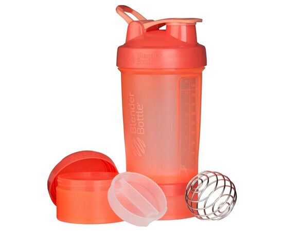 Шейкер спортивный BlenderBottle ProStak 650ml с 2-мя контейнерами Coral (PS 22oz Coral), изображение 4 Шейкер спортивный BlenderBottle ProStak 650ml с 2-мя контейнерами Coral (PS 22oz Coral), изображение 4