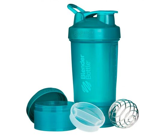Шейкер спортивный BlenderBottle ProStak 650ml с 2-мя контейнерами Teal (PS 22oz Teal), изображение 3 Шейкер спортивный BlenderBottle ProStak 650ml с 2-мя контейнерами Teal (PS 22oz Teal), изображение 3