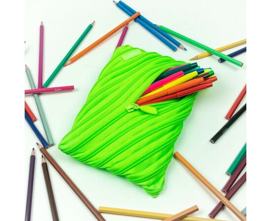 Пенал Zipit Neon Jumbo Radiant Lime (ZTJ-NN-1), изображение 3 Пенал Zipit Neon Jumbo Radiant Lime (ZTJ-NN-1), изображение 3