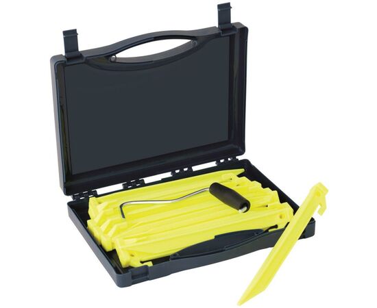 Комплект кілочків Outwell Guyline Peg Box 22 см 14 шт Luminous Green (928776)