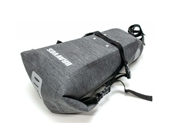 Сумка підсідельна Bravvos "байкпакинг" 62x14x14 см A2-402 Grey (BIB-027), зображення 2 Сумка підсідельна Bravvos "байкпакинг" 62x14x14 см A2-402 Grey (BIB-027), зображення 2