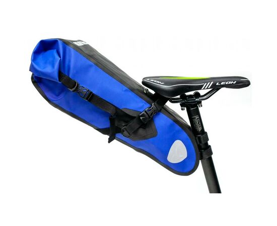 Сумка підсідельна Bravvos "байкпакинг" 62x14x14 см A2-402 Black/Blue (BIB-039)