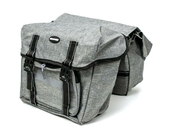 Велосумка на багажник Bravvos F-091-2 35x28x14 cm Grey (BIB-030)