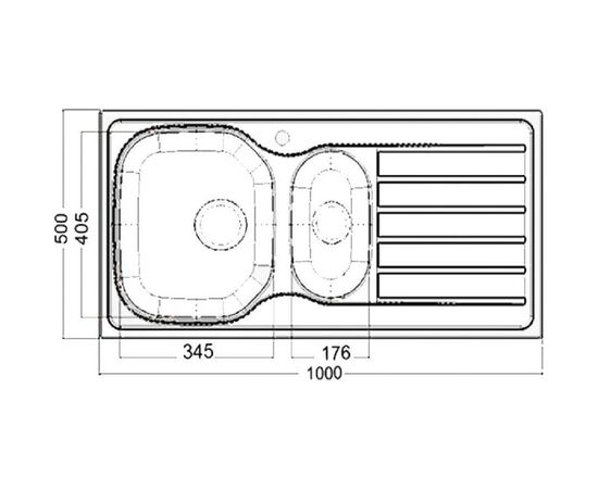 Мойка кухонная Interline AED 2015, изображение 3 Мойка кухонная Interline AED 2015, изображение 3