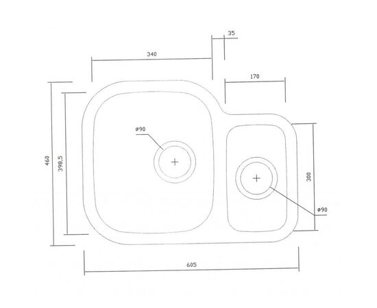 Мойка кухонная Interline EX 343K(R), изображение 2 Мойка кухонная Interline EX 343K(R), изображение 2