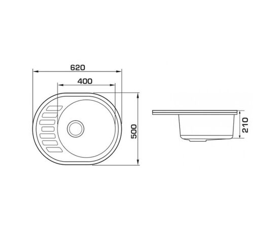 Мойка кухонная Interline EVA old white, изображение 3