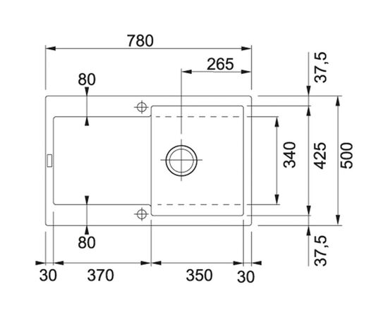 Мойка кухонная Interline VEGA terra, изображение 2 Мойка кухонная Interline VEGA terra, изображение 2