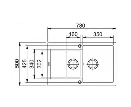 Мойка кухонная Interline STYLE grigio, изображение 2 Мойка кухонная Interline STYLE grigio, изображение 2