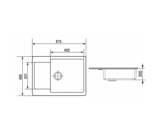 Мойка кухонная Interline SPRING grigio, изображение 2 Мойка кухонная Interline SPRING grigio, изображение 2
