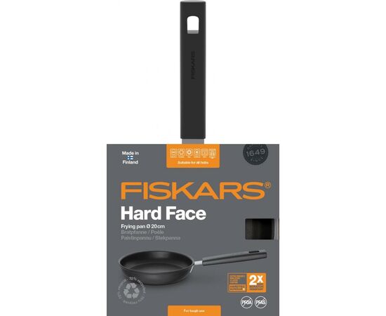 Сковорода Fiskars Hard Face 20 см (1052221), изображение 4 Сковорода Fiskars Hard Face 20 см (1052221), изображение 4