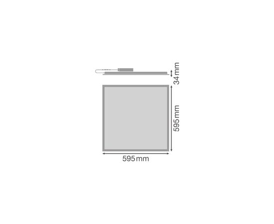 Світильник Osram LEDVANCE Value 600х600 40W/6500K (4058075392403), зображення 5 Світильник Osram LEDVANCE Value 600х600 40W/6500K (4058075392403), зображення 5