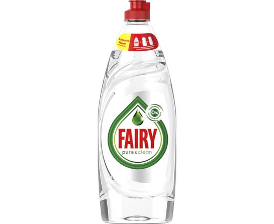 Средство для ручного мытья посуды Fairy Pure & Clean 650 мл (8001090837455), изображение 2 Средство для ручного мытья посуды Fairy Pure & Clean 650 мл (8001090837455), изображение 2