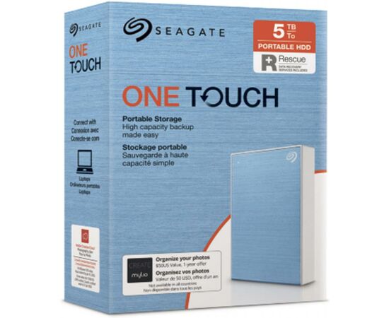 Внешний жесткий диск 2.5" 5TB One Touch USB 3.2 Seagate (STKC5000402), изображение 8 Внешний жесткий диск 2.5" 5TB One Touch USB 3.2 Seagate (STKC5000402), изображение 8