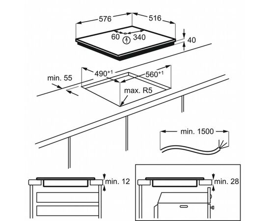 Варочная поверхность Electrolux CME6436KX, изображение 7 Варочная поверхность Electrolux CME6436KX, изображение 7