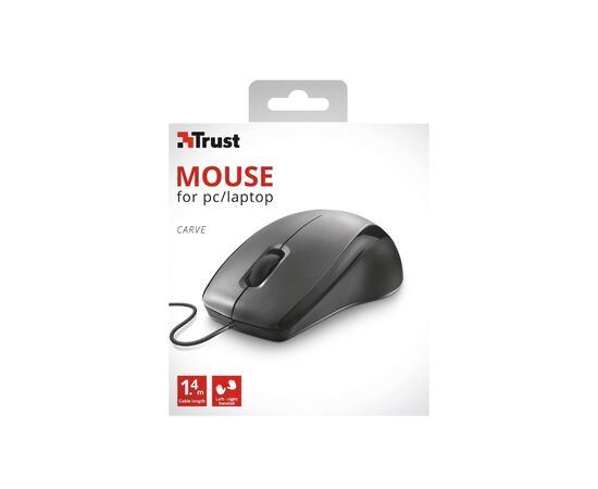 Мишка Trust Carve USB Black (23733), зображення 4 Мишка Trust Carve USB Black (23733), зображення 4