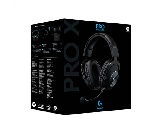 Навушники Logitech G PRO X Wireless Lightspeed Black (981-000907), зображення 10 Навушники Logitech G PRO X Wireless Lightspeed Black (981-000907), зображення 10
