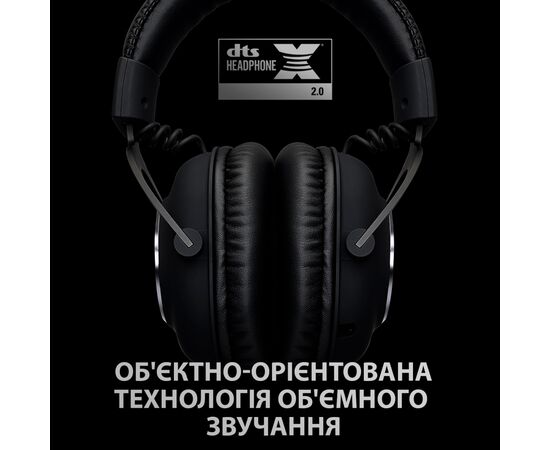 Навушники Logitech G PRO X Wireless Lightspeed Black (981-000907), зображення 7 Навушники Logitech G PRO X Wireless Lightspeed Black (981-000907), зображення 7