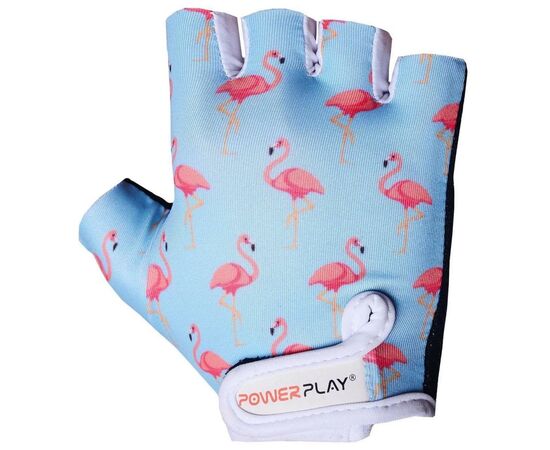 Велоперчатки PowerPlay Children 001 Blue Flamingo XS (001_Blue_Flamingo_XS), изображение 2 Велоперчатки PowerPlay Children 001 Blue Flamingo XS (001_Blue_Flamingo_XS), изображение 2