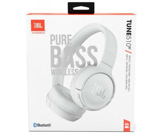 Наушники JBL Tune 510BT White (JBLT510BTWHTEU), изображение 7