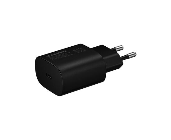 Зарядний пристрій ColorWay Power Delivery Port PPS USB Type-C (25W) black (CW-CHS033PD-BK)