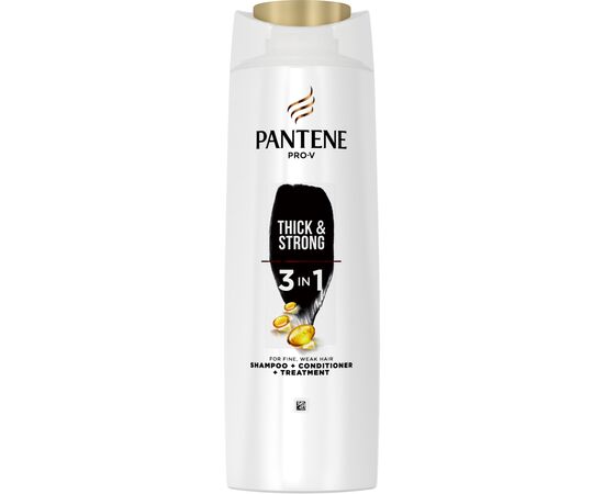 Шампунь Pantene Pro-V 3 в 1 Густые и крепкие 360 мл (8001090673329/8006540476727)