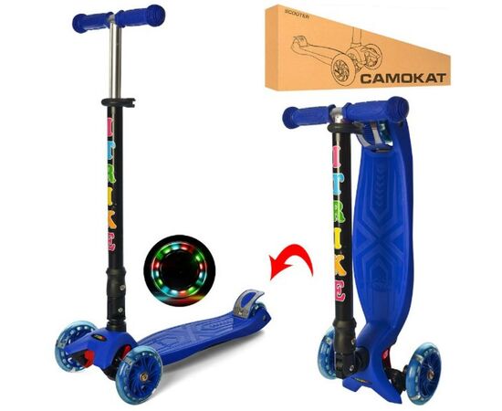 Самокат iTrike Maxi JR dark blue (JR 3-003-1-DBL dark blue), изображение 3 Самокат iTrike Maxi JR dark blue (JR 3-003-1-DBL dark blue), изображение 3