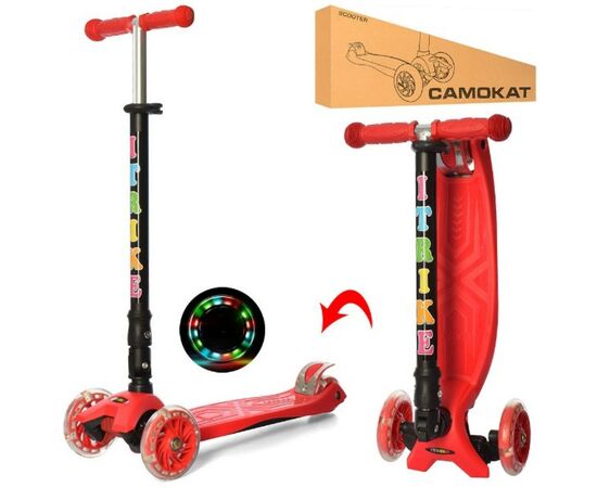 Самокат iTrike Maxi JR red (JR 3-003-1-R red), изображение 3 Самокат iTrike Maxi JR red (JR 3-003-1-R red), изображение 3