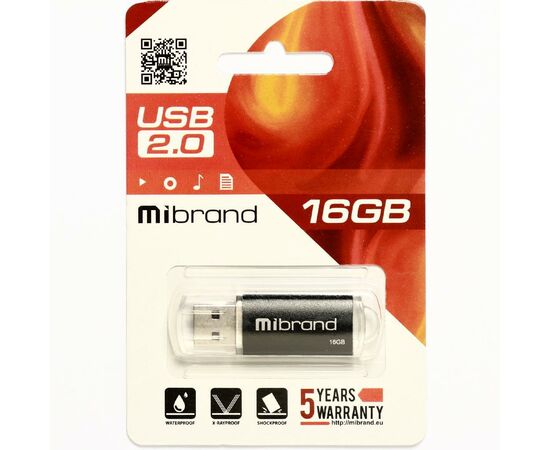 USB флеш накопитель Mibrand 16GB Cougar Black USB 2.0 (MI2.0/CU16P1B), изображение 2 USB флеш накопитель Mibrand 16GB Cougar Black USB 2.0 (MI2.0/CU16P1B), изображение 2