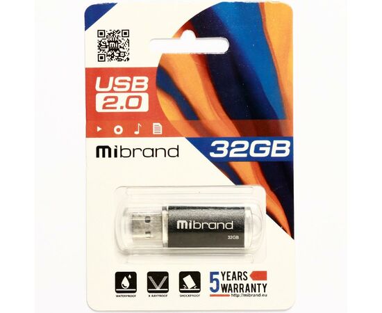 USB флеш накопитель Mibrand 32GB Cougar Black USB 2.0 (MI2.0/CU32P1B), изображение 2 USB флеш накопитель Mibrand 32GB Cougar Black USB 2.0 (MI2.0/CU32P1B), изображение 2