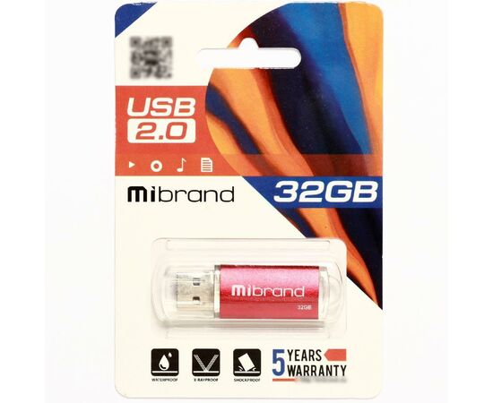 USB флеш накопитель Mibrand 32GB Cougar Red USB 2.0 (MI2.0/CU32P1R), изображение 2 USB флеш накопитель Mibrand 32GB Cougar Red USB 2.0 (MI2.0/CU32P1R), изображение 2