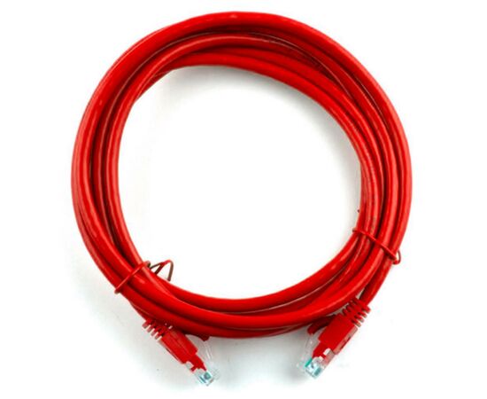 Патч-корд 10м, RJ-45, Cat.5e, CU, мідь, червоний Ritar (PCR-CU/10Rd / 04294)
