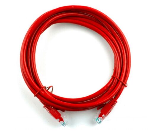 Патч-корд 2м, RJ-45, Cat.5e, CU, мідь, червоний Ritar (PCR-CU/2Rd / 04276)