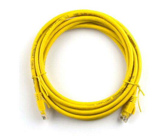 Патч-корд 30м, RJ-45, Cat.5e, CU, мідь, жовтий Ritar (PCR-CU/30Yw / 09981)