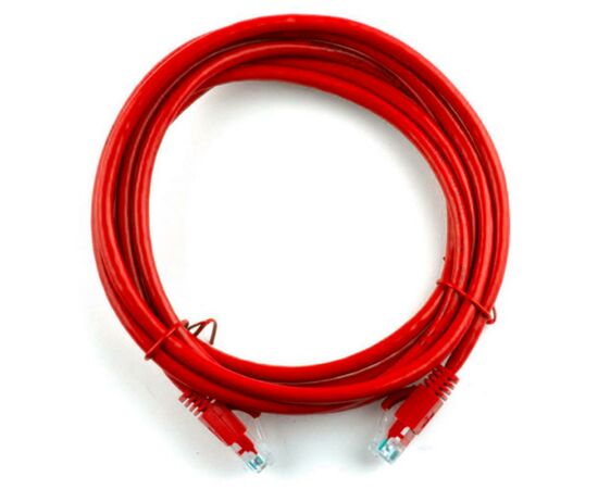 Патч-корд 7.5м, RJ-45, Cat.5e, CU, мідь, червоний Ritar (PCR-CU/7.5Rd / 04288)