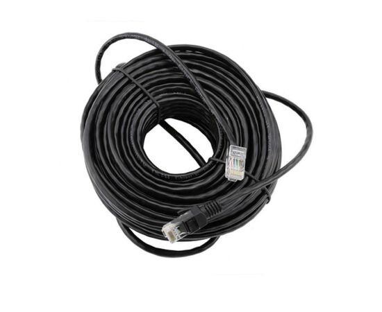 Патч-корд 30м, RJ-45, Cat.5e, CCA, біметал, чорний Ritar (PCR-CCA/30Bk)