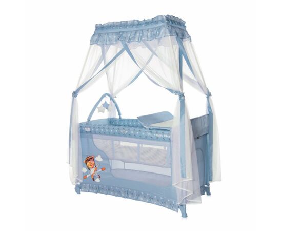 Дитячий манеж Lorelli MAGIC SLEEP blue advent