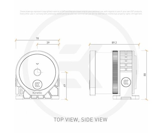 Помпа для СВО Ekwb EK-Quantum Inertia D5 PWM D-RGB - Plexi (3831109821930), изображение 4 Помпа для СВО Ekwb EK-Quantum Inertia D5 PWM D-RGB - Plexi (3831109821930), изображение 4