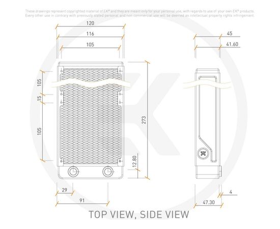 Радиатор охлаждения Ekwb EK-CoolStream PE 240 (Classic) (3831109817360), изображение 3 Радиатор охлаждения Ekwb EK-CoolStream PE 240 (Classic) (3831109817360), изображение 3