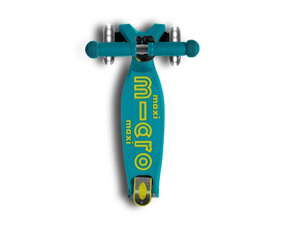 Самокат Micro Maxi Deluxe Foldable LED Зеленый (MMD097), изображение 5 Самокат Micro Maxi Deluxe Foldable LED Зеленый (MMD097), изображение 5
