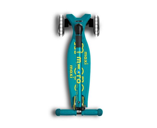 Самокат Micro Maxi Deluxe Foldable LED Зеленый (MMD097), изображение 6 Самокат Micro Maxi Deluxe Foldable LED Зеленый (MMD097), изображение 6