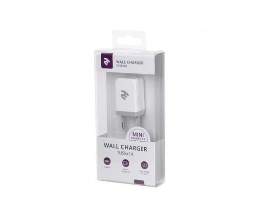 Зарядное устройство 2E USB Wall Charger USB:DC5V/1A, white (2E-WC1USB1A-W), изображение 4 Зарядное устройство 2E USB Wall Charger USB:DC5V/1A, white (2E-WC1USB1A-W), изображение 4