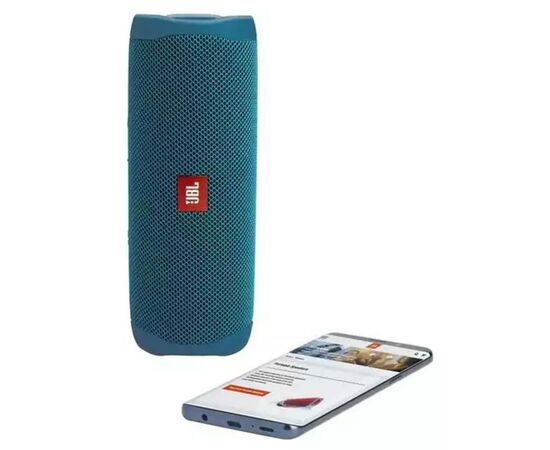 Акустична система JBL Flip 5 Eco Edition Ocean Blue (JBLFLIP5ECOBLU), зображення 6 Акустична система JBL Flip 5 Eco Edition Ocean Blue (JBLFLIP5ECOBLU), зображення 6