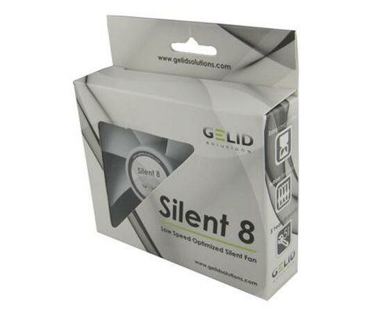 Кулер для корпуса Gelid Solutions Slient 8 (FN-SX08-16), изображение 2 Кулер для корпуса Gelid Solutions Slient 8 (FN-SX08-16), изображение 2